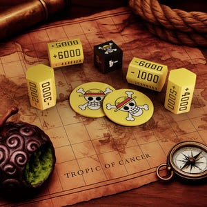 Juego de dados de One Piece, favorito de los fans: Edición Luffy (Lote limitado)