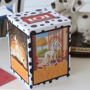 Op 101 geïnspireerde Dalmatia Puppy Deckbox – Custom WrapFlow Art – Past op Lorcana Cards