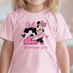 Custom Disney Birthday Party Shirt Minnie Mickey Mouse Personalized Birthday Girl Birthday Boy Disney Birthday Trip Matching Family Tshirts