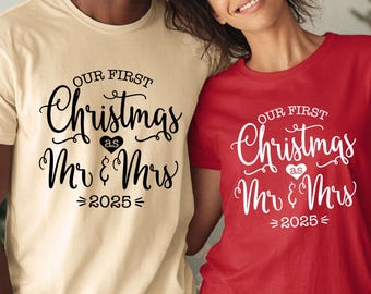 Frst Chrstmas Marred Couples Personalzed Sweatshrts, Matchng