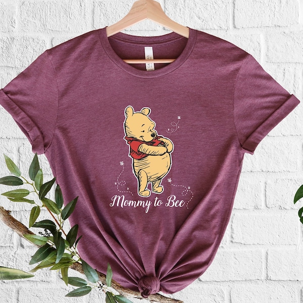 Mommy To Be Shirt, Pregnancy Announcement, Expecting Mom Gift, Baby Reveal, Mama Bear, Cute Maternity Shirt, Winnie The Pooh