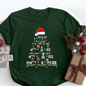 Math Tree Christmas Shirt, Math Teacher Shirt, Math Christmas Shirt, Match Teacher Gift, Mathematics, Funny Teacher Shirt, Xmas Gifts