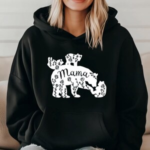 Mama Bear Hoodie Mommy and Me Gifts Customizable Mama Bear Hooded Sweatshirt Mom Gifts Wife Gifts Cute Mom Hoodie Mama Clothes Mommy To Be