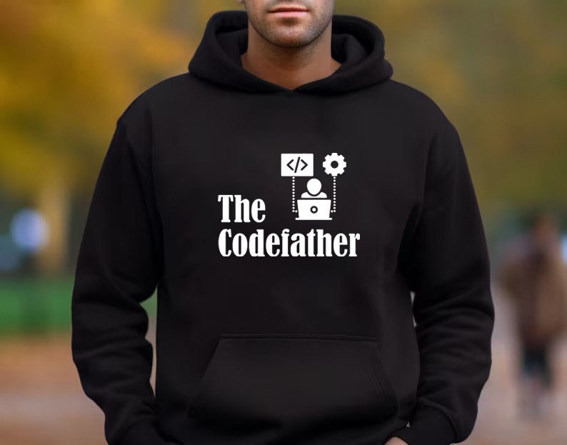 The Codefather Hoodie Coding Sweatshirt Programming Hoodie Computer Programmer Engineer Hoodie Engineer Gift Fathers Day Gifts Nerd Gift