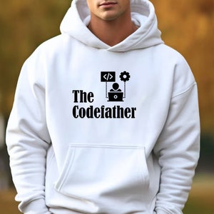 The Codefather Hoodie Coding Sweatshirt Programming Hoodie Computer ...