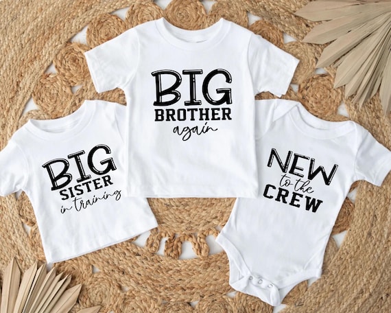 Sibling Outfits Big Brother Baby Sister Shirts Brother Sister