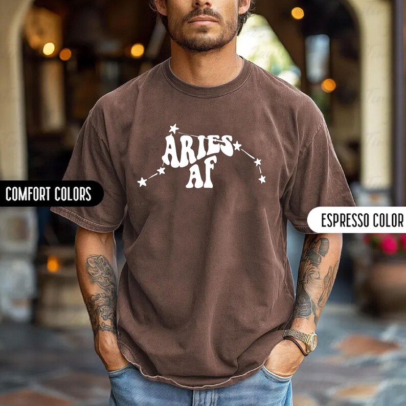 Zodiac Signs Aries Shirt Astrology Horoscope Comfort Colors Shirt Aries ...