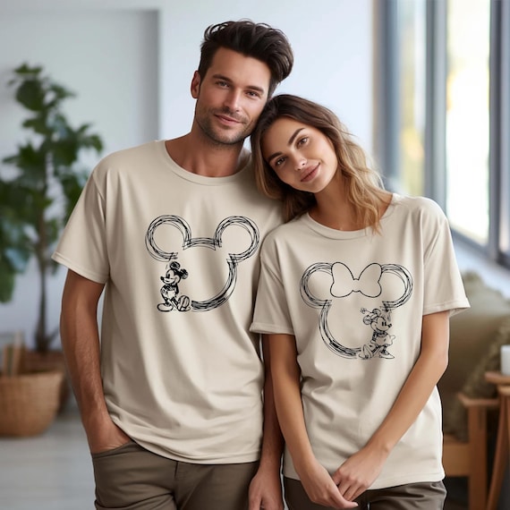 Disney Vacation Tshirt Mickey and Minnie Couple Shirts Disney Honeymoon Shirt Disney Matching Shirts Couple Disneyland Trip Family Shirt