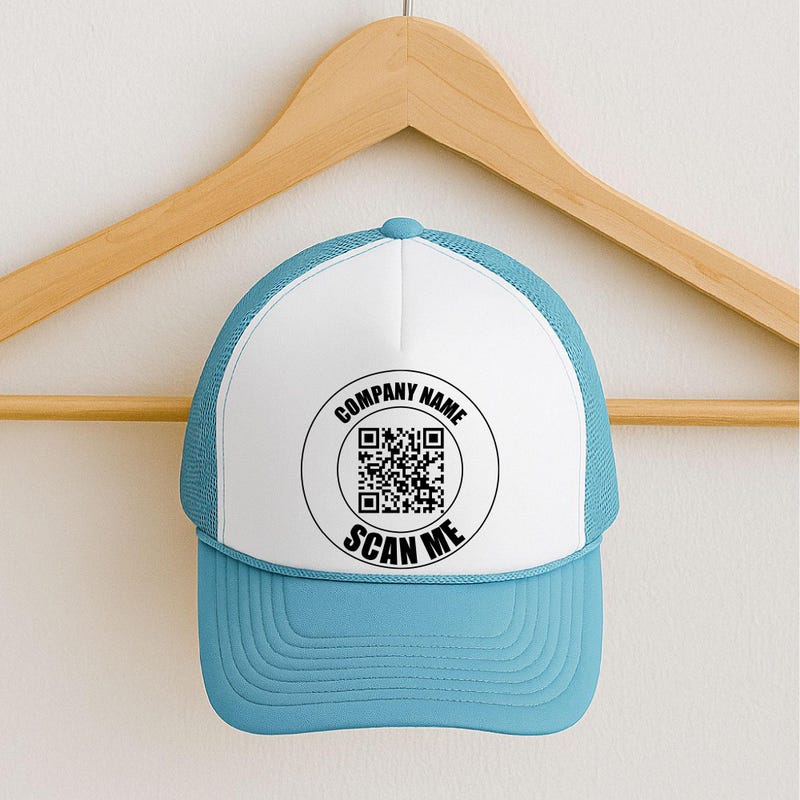 Cap With Qr Code Custom Qr Code Hats - Etsy