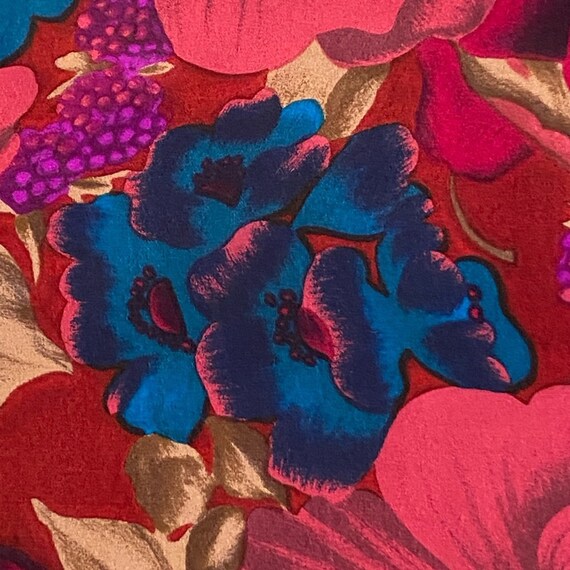 Vibrant Vintage Liz Claiborne Silk Scarf - 1980’s - image 3