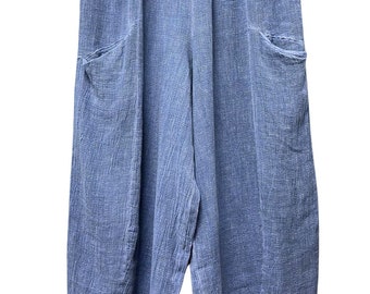 Cocoon Lightweight Summer Pants Trousers in Denim