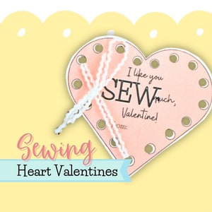 Je t'aime beaucoup Cartes de laçage pour la Saint-Valentin, cartes de Saint-Valentin pour filles, Saint-Valentin sans bonbons, activité de couture pour enfants