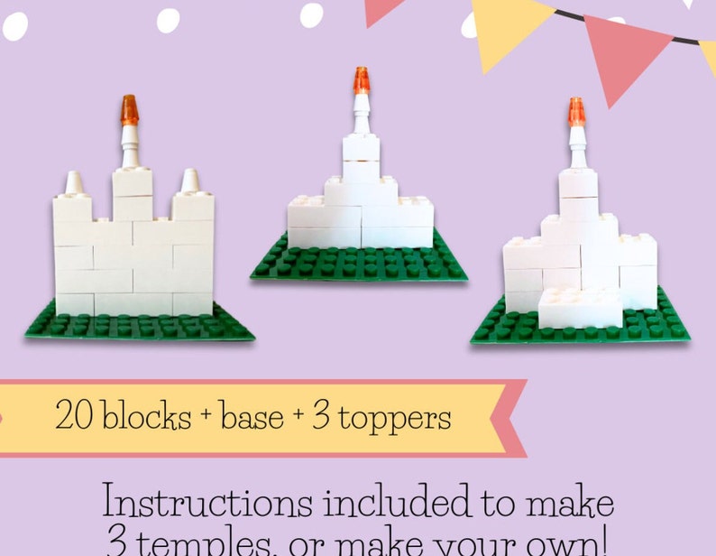 Temple Using Blocks LDS Temple Building Kit - Etsy