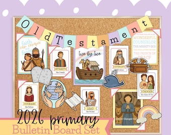 2026 Old Testament LDS Primary Bulletin Board Bundle