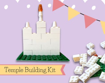 LDS Temple Building Kit, Block set, Church of Jesus Christ of Latter-Day Saints 2024 Primary or baptism present, EASTER BASKET