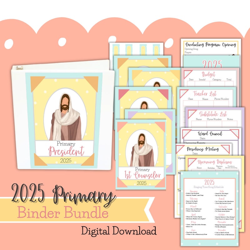 2025 Primary Binder Covers Etsy