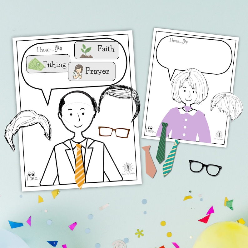 General Conference Paper Doll Activity, Digital Download Printable