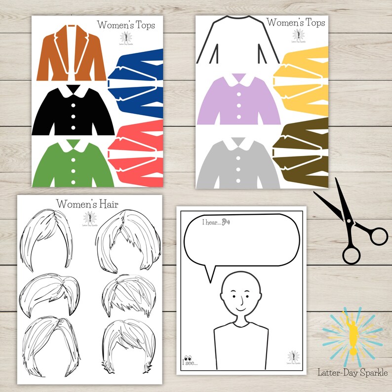 General Conference Paper Doll Activity, Digital Download Printable