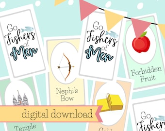 LDS Go Fish Card Game, Scripture themed cards for Family Home Evening, Sunday School Game, Bible and Book of Mormon Games EASTER BASKET
