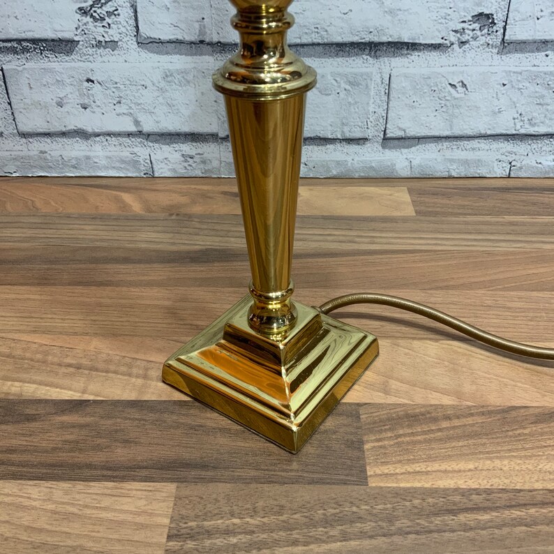 Vintage Laura Ashley Brass Candlestick Table Lamp Base. Etsy UK