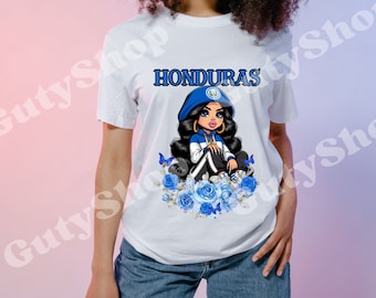 girl sweatshirt from honduras with flowers png
