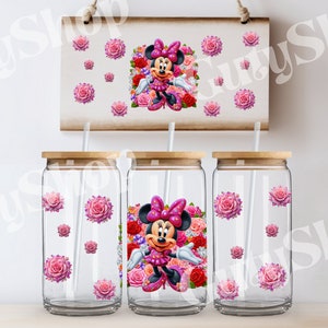 petite souris rose avec effet strass png pour verres de 16 onces et bien plus encore