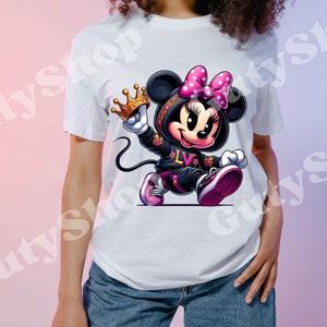 petite souris avec couronne et sweat-shirt de marque png