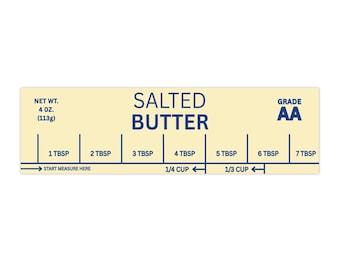 Salted Butter | Bumper Sticker & Magnet | Funny Meme Sticker | 8.7'' X 2.7'' | Waterproof Quality