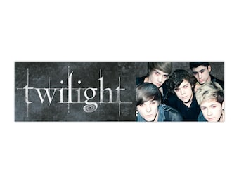 Twilight 1D | Bumper Sticker AND Magnet | Funny Meme Sticker | 8.7'' X 2.7'' | Waterproof Quality