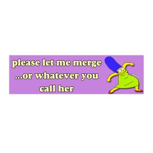 Bitte lassen Sie mich verschmelzen, oder wie auch immer Sie sie nennen | Autoaufkleber UND Magnet | Lustiger Meme Aufkleber | 8,7 &#39;&#39; X 2,7 &#39;&#39; | Wasserdichte Premium-Qualität