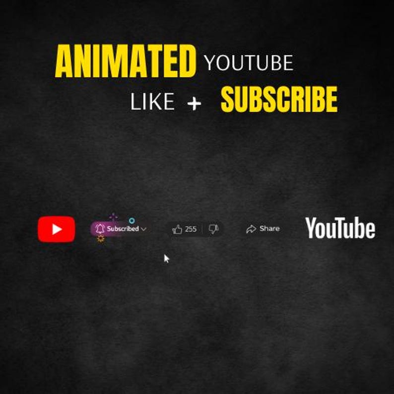 Animated Youtube Subscribe Button - Etsy