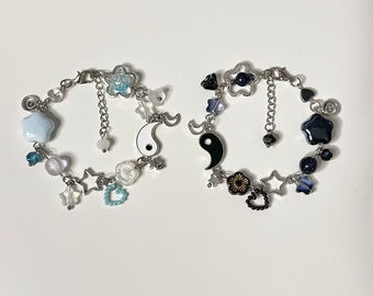 SatoSugu Passende Armbänder - JJK Armbänder - Anime Armbänder - Charm Armbänder - Yin und Yang Armbänder