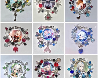 Bracelets décoratifs faits main Genshin Impact (choisissez votre personnage préféré !)