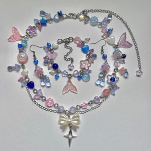 Genshin Impact&#39;s &#39;Kokomi&#39; inspired Necklace, Bracelet and Earrings