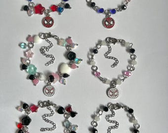 Spider-Man inspired Bracelets - Peter, Miles and Gwen