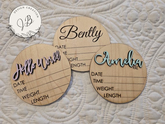 Personalized baby announcement