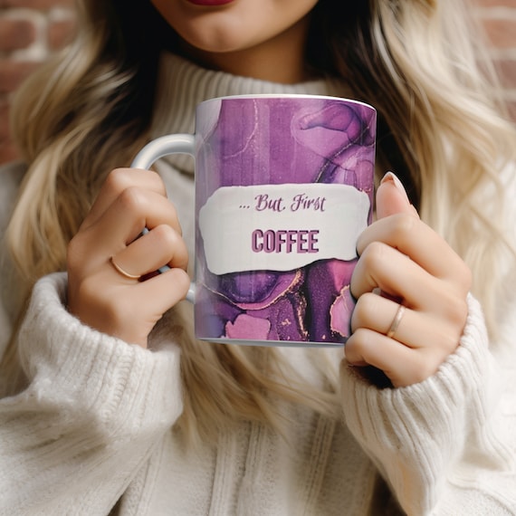 "But First COFFEE" coffee mug