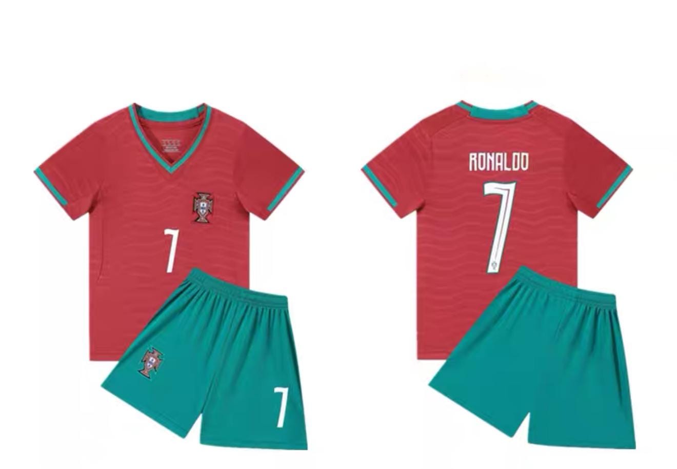 Portugal 2026 FIFA World Cup Cristiano Ronaldo #7 Kids Jersey