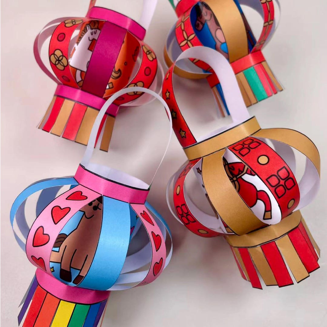 Printable Lantern Craft for Kids | Chinese New Year DIY Paper Lantern ...