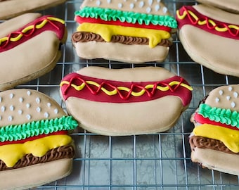 Hotdog Cookie Cutter, BBQ Cutter, Cookout Cutter, Food Cutter, Grill Cutter
