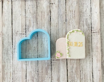 Double Arch Plaque Cookie Cutter, frame cutter, wedding cutter, wedding arch bridal shower cutter, anniversary cutter, shape cutter