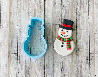 Snowman Cookie Cutter, Christmas cutter, Frosty cutter, snow cutter