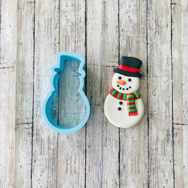 Snowman Cookie Cutter, Christmas cutter, Frosty cutter, snow cutter