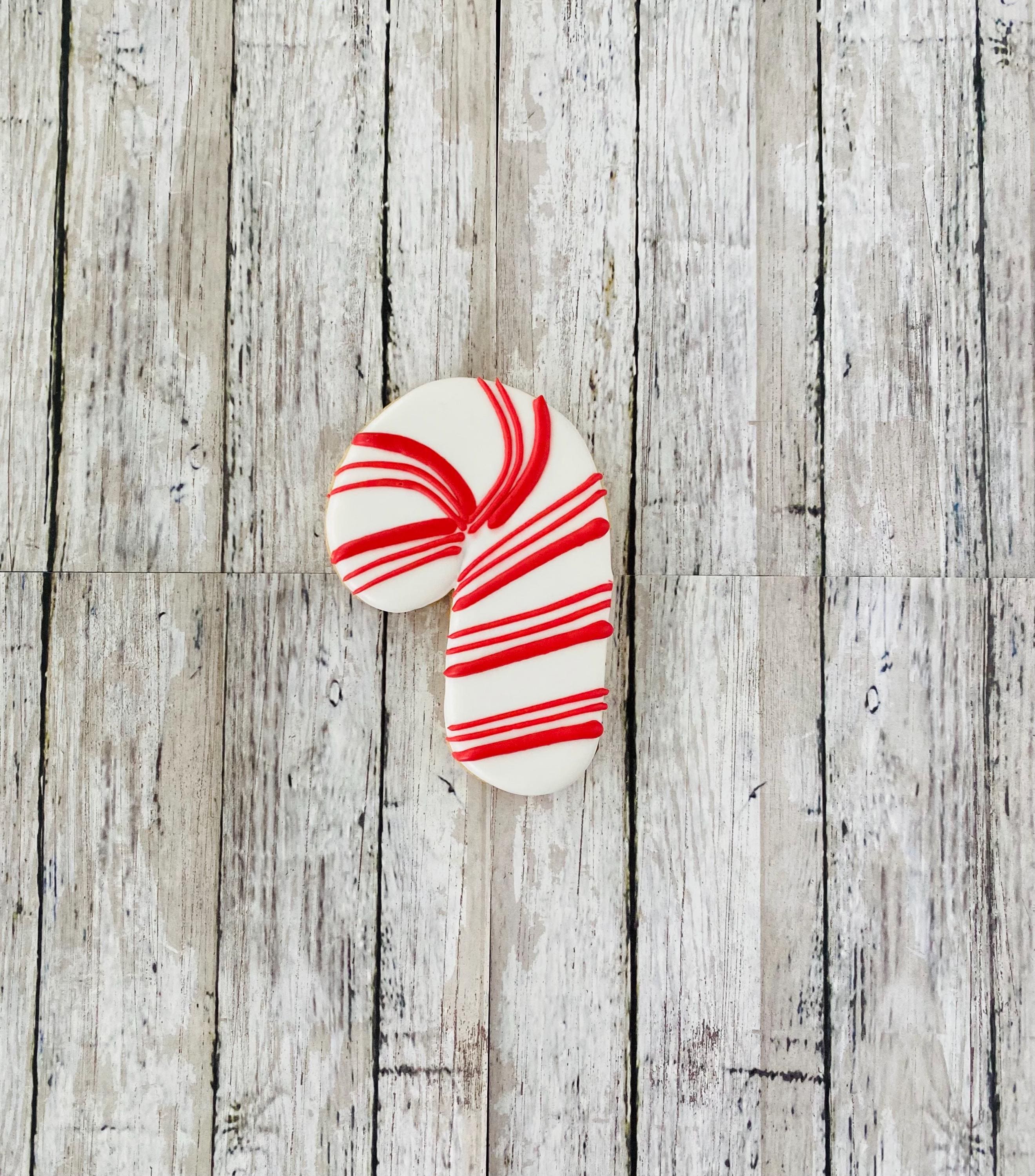 Candy Cane Cutter Chubby Candy Cane Cookie Cutter, Fat Candy Cane Cutter, Christmas ...