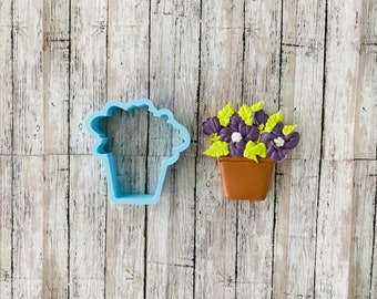 Cortador de galletas de maceta, cortador de jardín, cortador de naturaleza, cortador de plantas, cortador de flores, cortador del Día de la Madre, cortador de jardinero