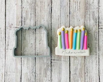 Candles Cookie Cutter, Birthday Candles Cutter, Birthday Cutter, Make a Wish Cutter, Celebration Cutter, Party Cutter