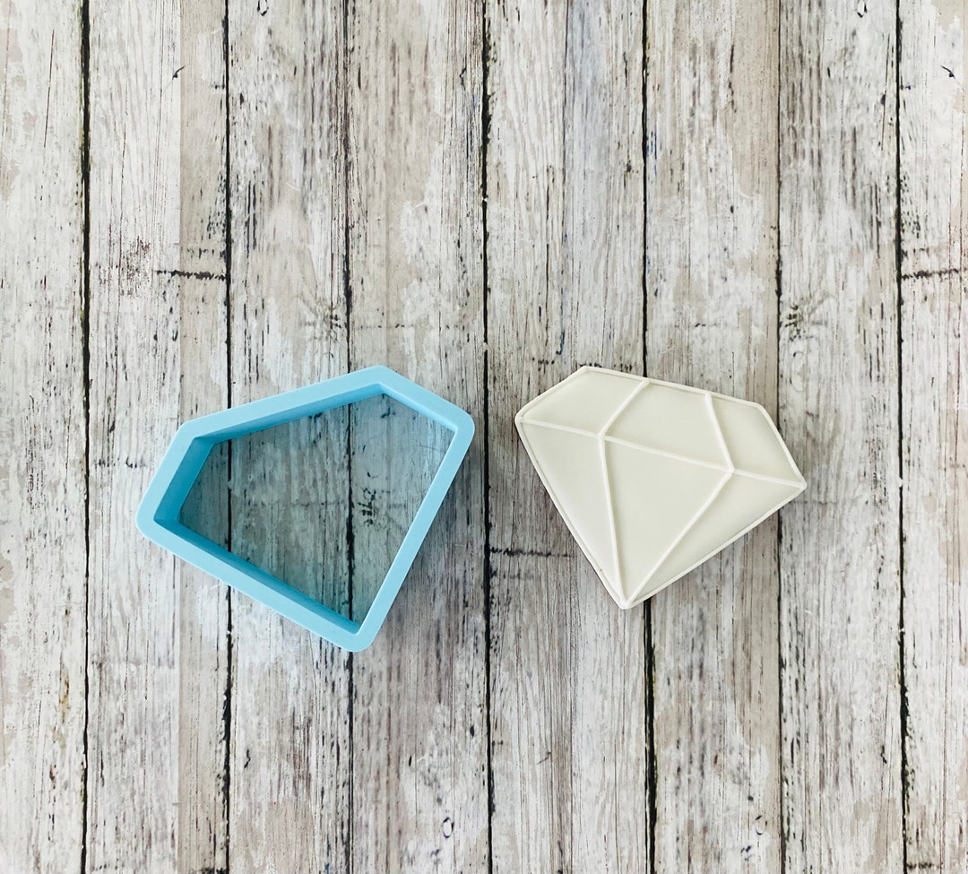 Diamond Cutter Designs Diamond Stone Cookie Cutter, Wedding Cutter, Bridal Shower Cutter ...