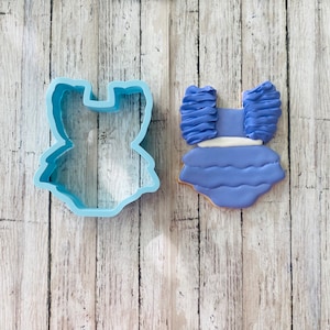 Ruffled Onesie Cookie Cutter, onesie cutter, baby cutter, baby shower cutter, clothes cutter, baby dress cutter, girl cutter