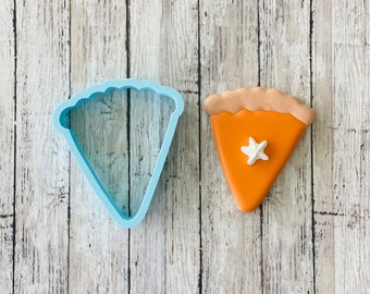 Pumpkin Pie Slice Cookie Cutter, fall cutter, food cutter, thanksgiving cutter, pizza slice cutter, desert cutter