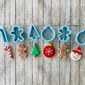 Christmas Minis Cookie Cutters, Christmas cutters, tree cutter, candy cane cutter, gingerbread cutter, snowman cutter, ornament cutter